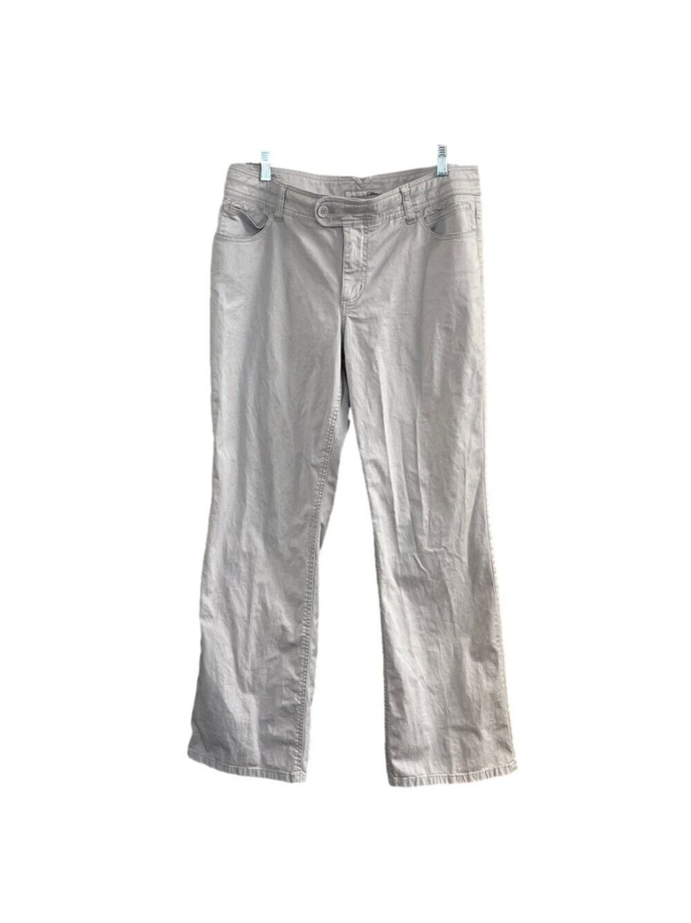 Women's Chico's Light Gray Platinum Val MR Jeans Bootcut Size 2 Reg (12)